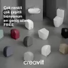 CREAVIT FREE ASMA KLOZET TAHARET DELİKLİ BEYAZ FE320