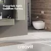 CREAVIT FREE ASMA KLOZET TAHARET DELİKLİ BEYAZ FE320