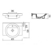 CREAVIT WING LAVABO BATARYA DELİKLİ BEYAZ 52X67CM WN065