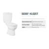 CREAVIT SEDEF ALTTAN ÇIKIŞLI KLOZET BEYAZ SD300