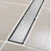 SUKAR LINE 4E PLAIN PASLANMAZ ÇELİK IZGARALI LİNEER DUŞ KANALI PLASTİK KASALI ETEKSİZ 50 CM