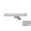 SUKAR LINE 4E PLAIN PASLANMAZ ÇELİK IZGARALI LİNEER DUŞ KANALI PLASTİK KASALI ETEKSİZ 60 CM