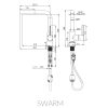 MARMORIN SWARM WHITE ALABASTER SPİRALLİ EVİYE BATARYASI BEYAZ