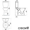 CREAVIT SEDEF REZERVUAR EXTRA BEYAZ SD410 ( GÖVDE + REZERVUAR KAPAK )