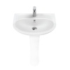 CREAVIT PITTA LAVABO 45 X 55 CM BEYAZ PA055 BATARYA DELİKLİ