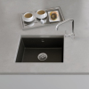MARMORIN FADO 560 GRANİT EVİYE 1 GÖZLÜ DAMLALIKSIZ METALLIC BLACK METALİK SİYAH