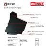 UKINOX DOLCE 60 ANKASTRE DOKUNMATİK CAM DAVLUMBAZ 60 CM UZAKTAN KUMANDALI SİYAH
