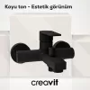 CREAVIT SHARP BANYO ARMATÜRÜ MAT SİYAH SR2510S
