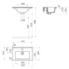 CREAVIT SU ETAJERLİ 55 CM LAVABO BEYAZ SU055