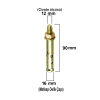 GÖMLEKLİ ÇELİK DÜBEL 12 X 90 MM ( 16 MM ) -  ADET