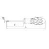 ELTA TORNAVİDA YILDIZ UÇLU OPAK SERİ 4,5 X 80 MM  4180 - 18 4580