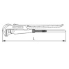 ELTA MAŞALI BORU ANAHTARI 85º /  2 = 49 MM / 2203 - 10 0020