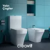 CREAVIT SOLO RIM - OFF DUVARA DAYALI KLOZET BEYAZ SO361