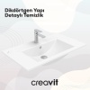 CREAVIT SU ETAJERLİ LAVABO 80 CM BEYAZ SU080