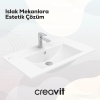 CREAVIT SU ETAJERLİ LAVABO 80 CM BEYAZ SU080