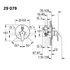 GROHE BAUEDGE TEK KUMANDALI YUVARLAK ANKASTRE BANYO BATARYASI KROM - 29079000