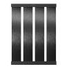 SCHOCK TASARIM DAMLAMA RAFI 336 X 480 X 12 MM COPPER / BRUSHED BLACK METALLIC / STAINLESS STEEL 