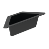  SCHOCK KÖŞE DAMLALIK SİYAH PLASTİK 368 x 135 x 102 MM - 629733