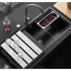 SCHOCK ARA SÜZGEÇ / GASTRONOM 2/8 BRUSHED STAINLESS STEEL LOOK ALUMINUM / PASLANMAZ ÇELİK GÖRÜNÜMLÜ ALÜMİNYUM - 629061