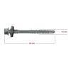 PANEL VİDASI 5,5 X 6,3 X 120 MM 12 DELER İNCE DİŞ - 50 ADET