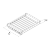 STARAX ALÜMİNYUM PANTOLONLUK GİZLİ RAYLI 90 CM BEYAZ S - 6710
