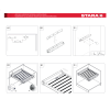 STARAX ALÜMİNYUM PANTOLONLUK GİZLİ RAYLI 90 CM BEYAZ S - 6710