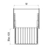 STARAX ALÜMİNYUM PANTOLONLUK GİZLİ RAYLI 90 CM BEYAZ S - 6710