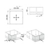 HÄFELE NINKA CUISIO FLEX ÇEKMECE İÇİ DÜZENLEYİCİ SO-TECH® cuisioFLEX ORGANİZER ÇERÇEVE BEYAZ 4 LÜ SET 236 - 386 X 130 MM - 556.81.774