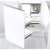 HÄFELE MAGIC CORNER KROM KÖŞE SEPET SETİ BEYAZ TABAN 86 CM - 546.19.731