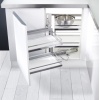 HÄFELE MAGIC CORNER KROM KÖŞE SEPET SETİ BEYAZ TABAN 86 CM - 546.19.731
