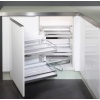 HÄFELE MAGIC CORNER KROM KÖŞE SEPET SETİ BEYAZ TABAN 86 CM - 546.19.731