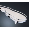 HÄFELE LEMANS II KÖR KÖŞE KİLER SİSTEMİ FASULYE KROM 2 BEYAZ SEPET SOL 45 X 75 CM - 541.32.075