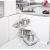 HÄFELE LEMANS II KÖR KÖŞE KİLER SİSTEMİ FASULYE KROM 2 BEYAZ SEPET SAĞ 45 X 75 CM - 541.31.000