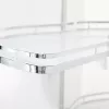 HÄFELE LEMANS II KÖR KÖŞE KİLER SİSTEMİ FASULYE KROM 2 BEYAZ SEPET SAĞ 45 X 75 CM - 541.31.000