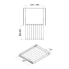 STARAX TAVAN BAĞLANTILI TELESKOPİK RAYLI ALÜMİNYUM PANTOLONLUK 60 CM S – 6215