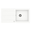 MARMORIN BARIO 1000 WHITE ALABASTER GRANİT EVİYE 1 GÖZLÜ DAMLALIKLI BEYAZ