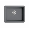 MARMORIN FADO 560 STEEL METALLIC 1 GÖZLÜ DAMLALIKSIZ GRANİT EVİYE METALİK GRİ