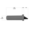 GİZLİ RAF PİMİ PLASTİK 33 MM BOY 7 MM ÇAP - 50 ADET