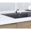 MARMORIN IVO 850 STEEL METALLIC 1 GÖZLÜ DAMLALIKLI GRANİT EVİYE GRİ METALİK