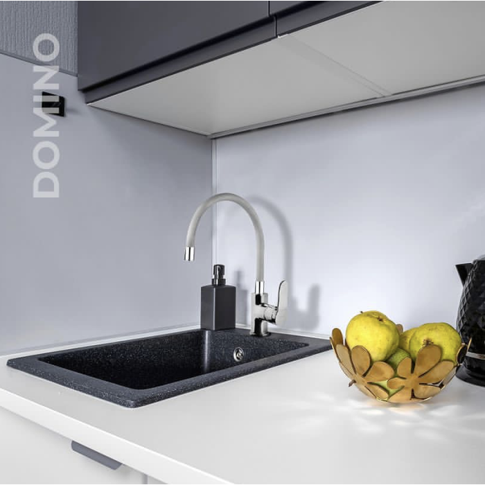 NEWARC DOMINO EVİYE BATARYASI SILIKON BORULU BEYAZ 971531SW