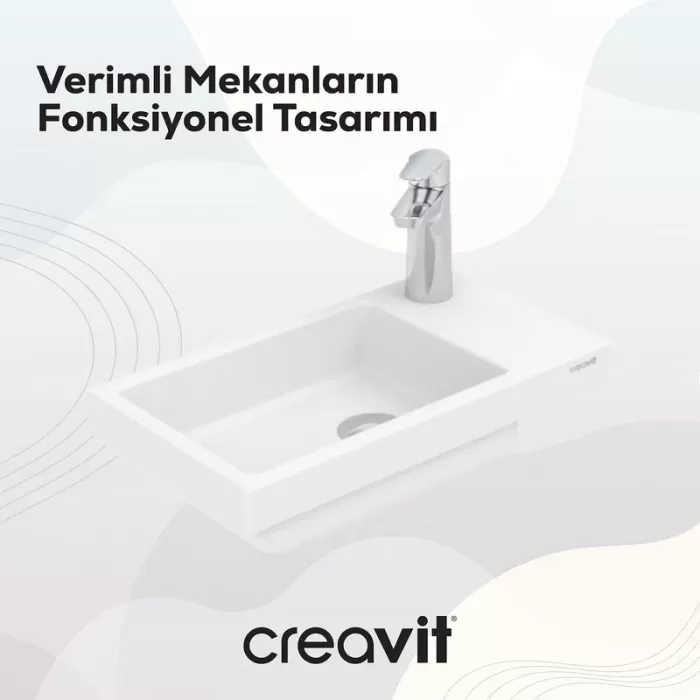 CREAVIT ELMAS LAVABO 50 CM TP026