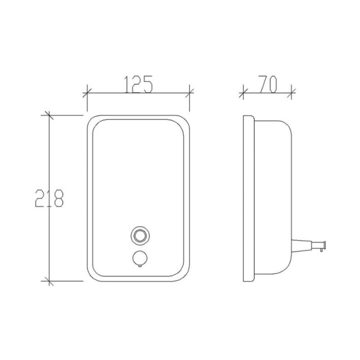 TEMA KROM PASLANMAZ SIVI SABUN DİSPENSERİ 1000 ml SABUNLUK 81201
