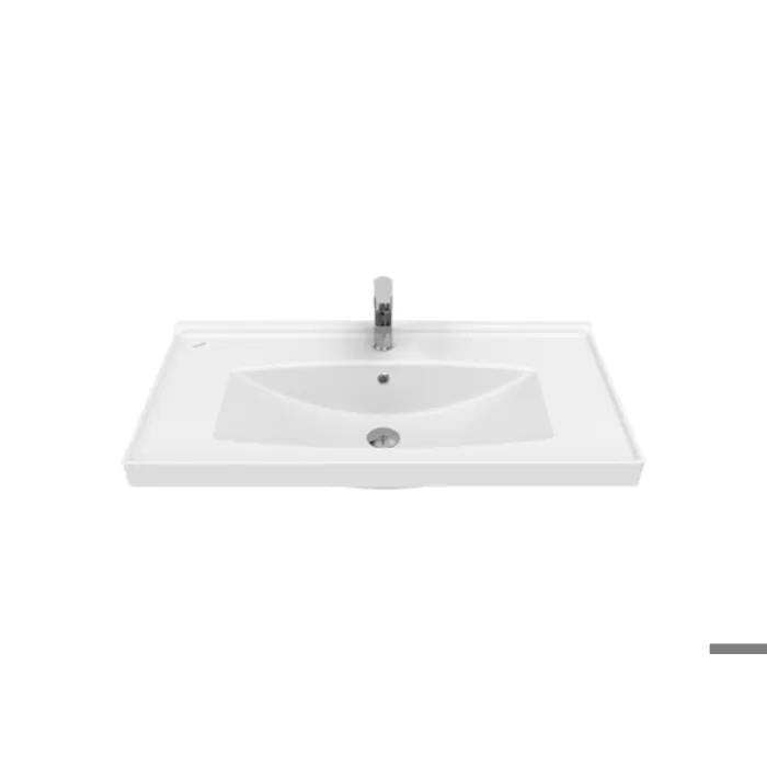 CREAVIT SERA ETAJERLİ LAVABO BEYAZ 100 CM TF200