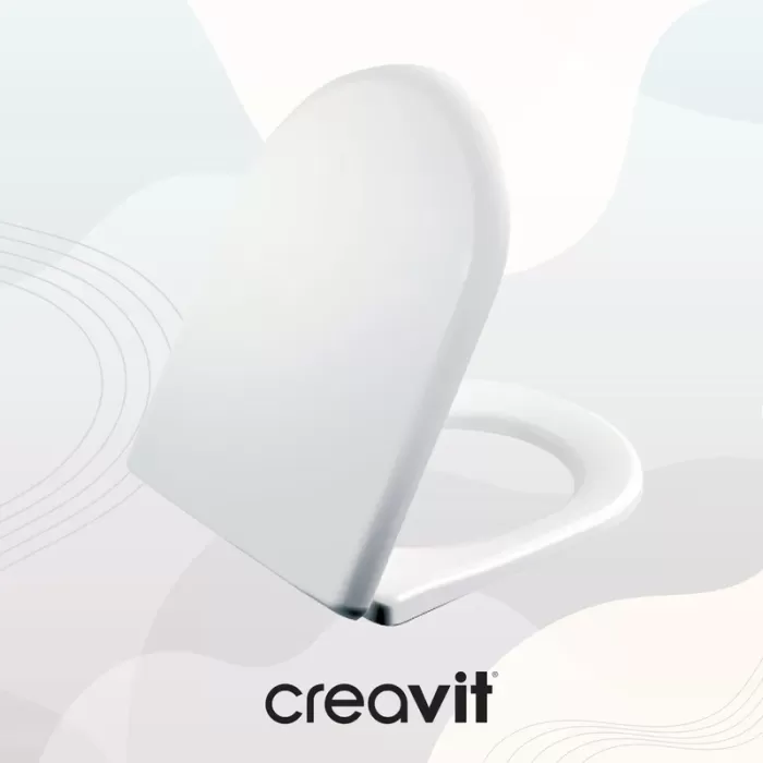 CREAVIT AMASRA ULTIMA DUROPLAST PLASTİK MENTEŞELİ YAVAŞ KAPANAN KLOZET KAPAĞI BEYAZ SCKC3030