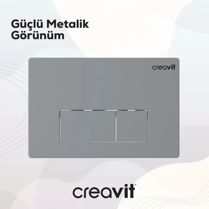 CREAVIT ARC MAT GRİ BOYALI KUMANDA PANELİ GP8002