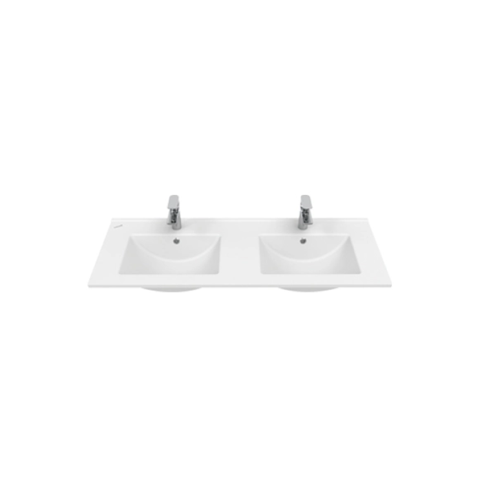 CREAVIT SU121 46*121 DOLAP UYUMLU LAVABO ÇİFTLİ ETAJERLİ