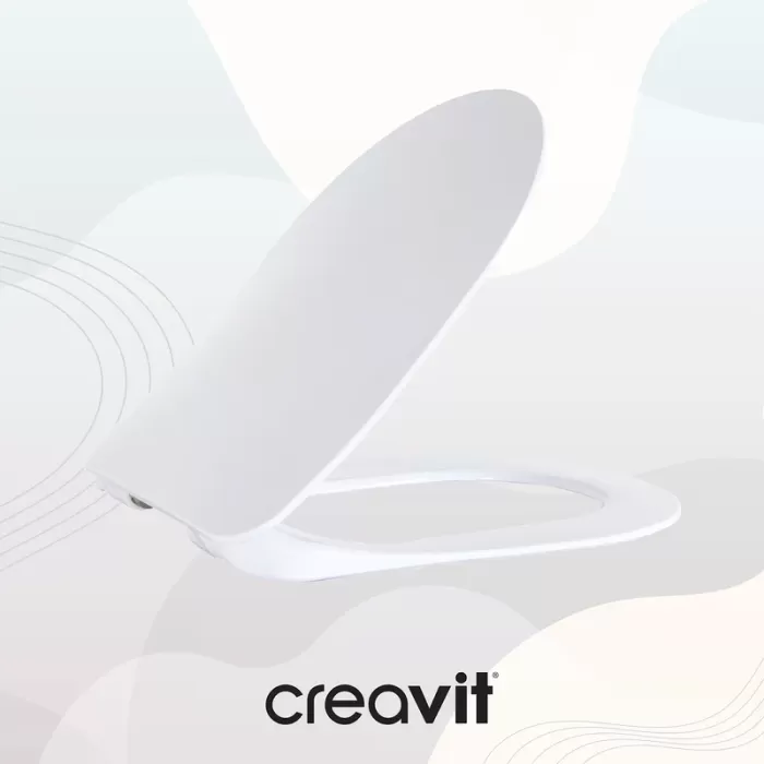 CREAVIT DUCK DUROPLAST YAVAŞ KAPANAN KLOZET KAPAĞI BEYAZ KC0903.02
