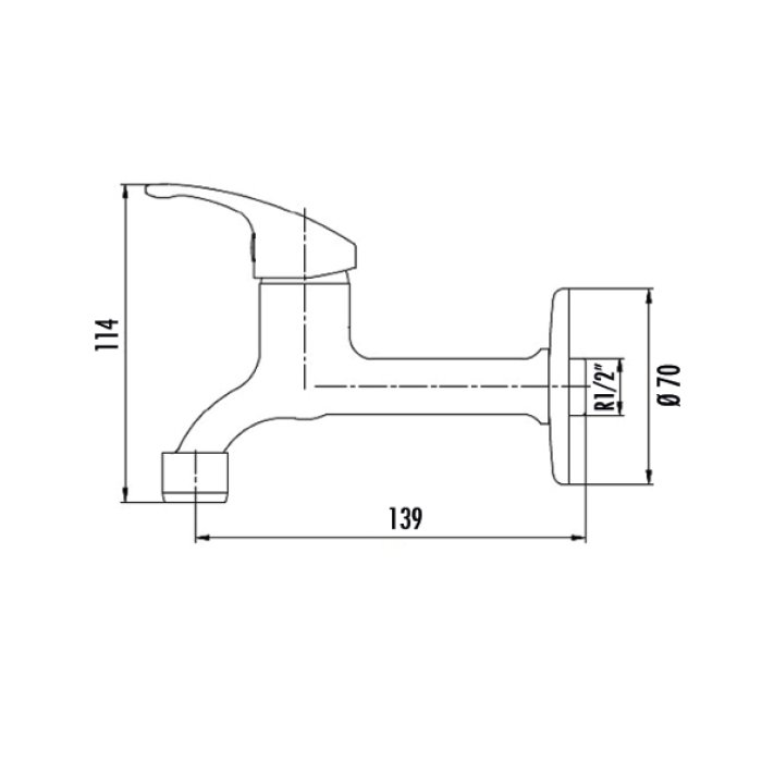 CREAVIT MIX UZUN MUSLUK 1/2 KROM T210L
