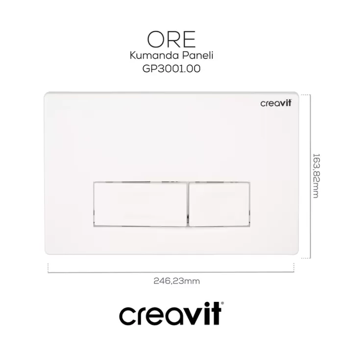 CREAVIT ORE BEYAZ KUMANDA PANELİ GP3001.00