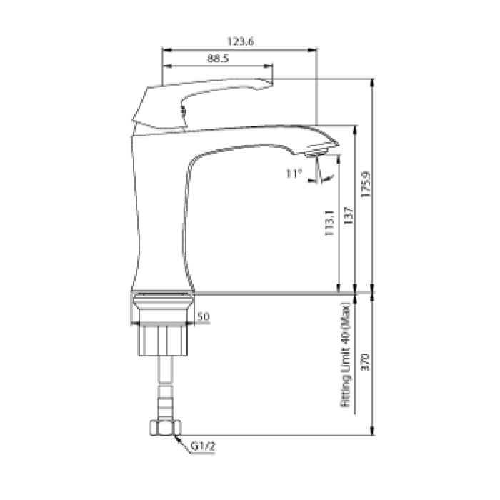 CREAVIT AVANGART LAVABO ARMATÜRÜ ALTIN AG1500G